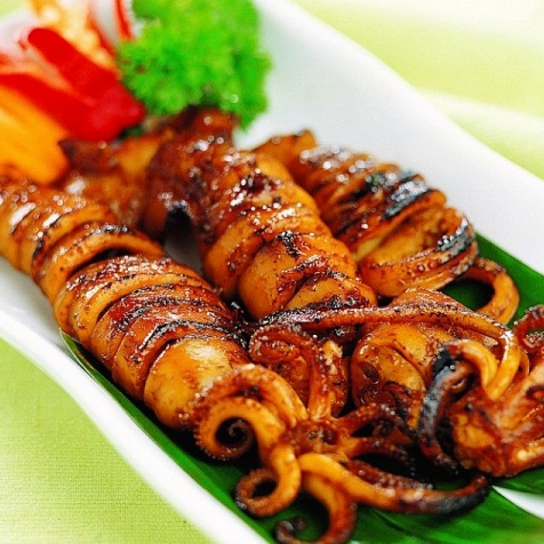 Mực nướng muối ớt Cầ Giờ